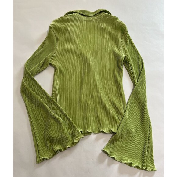 Song of Style Mara Shirt in Sage - Picture 5 of 5